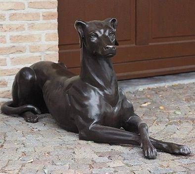 pair bronze statues