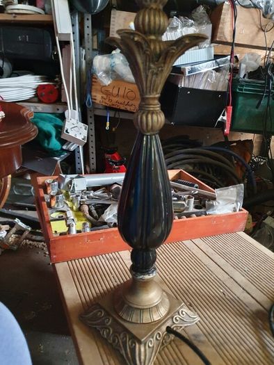 antique lamps pair