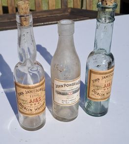 Vintage Irish Whiskey Baby Bottles