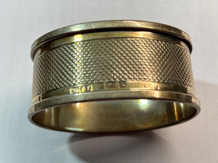 1922 Birmingham solid silver napkin ring