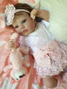 Reborns By Laura.  Baby Ashley.   Beautiful 20inch Newborn Reborn Doll.  Welcome To View