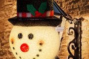 1PCS Christmas Snowman Porch Light Cover Ornament for Indoor and Outdoor Standard Lampshade Lighting Decoration Christmas Party Gift Festive Events