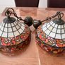 Tiffany Style Chandeliers Vintage Dining Room Pendant Light with 8 inch Shade Image 2