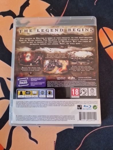 God of War Ascension PlayStation 3 Ps3 Games Original
