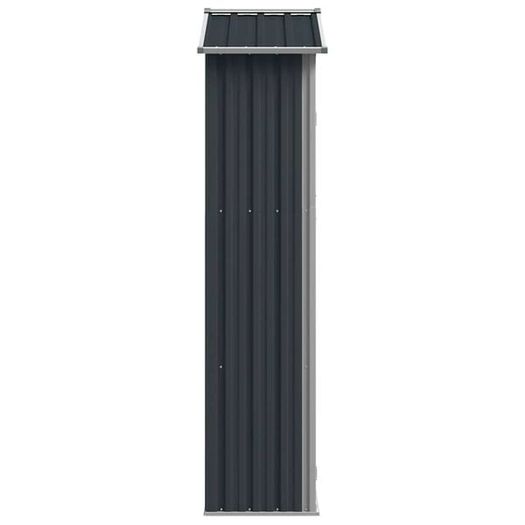 Garden Shed Anthracite 116x45x175 cm Galvanised Steel