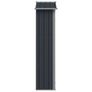 Garden Shed Anthracite 116x45x175 cm Galvanised Steel Image 9