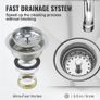 Stainless Steel Prep & Utility Sink, 1 Compartment Free Standing Small Sink Include Faucet & legs Image 5