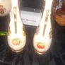 A Beautiful Pair of Old Guilded Staffordshire Single Rose Bud Vases Image 5