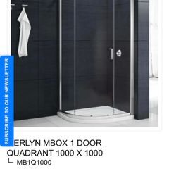 Shower Enclosure One Door Quadrant
