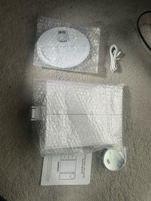 Three panelled light up mirror