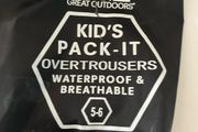 waterproof overpants age 5-6 w bag