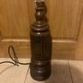 1970s wooden craved lamp Image 2