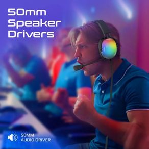 Rich Elegant Channel Back Light Gaming Headphones