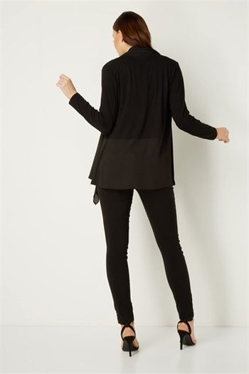 PLUS SIZE (20) Roman Originals Chiffon Hem Cardigan. New