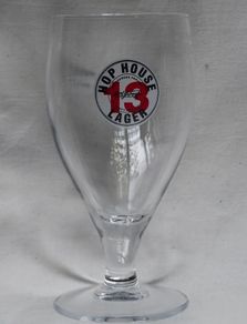 Hop house half pint glass x24
