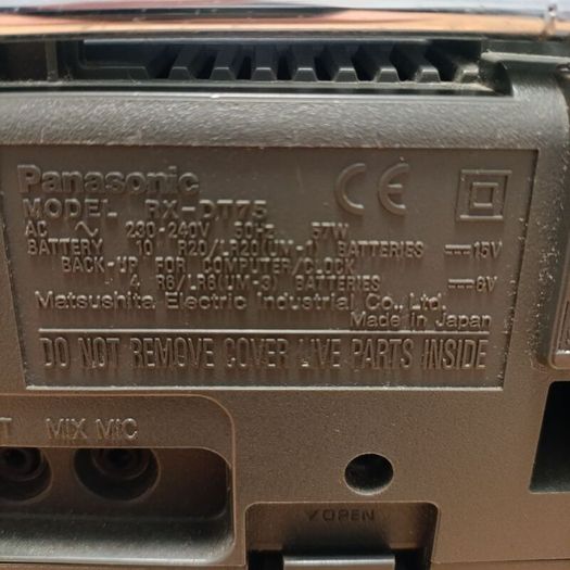 Panasonic RX-DT75 Duel Deck Stereo CD Cobra