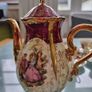 Minature Vintage Porcelain Tea Set Pearlized Image 10