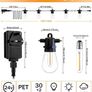 Outdoor Festoon Lights Mains Powered - 100ft/30m Outside String Lights 30+2 S14 LED Dimmable Bulbs with Remote, IP65 Waterproof for Patio Gazebo Pergola Garden Backyard (FREE SHIPPING) Image 5