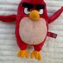 Terence Red Angry Birds Plush 2019 approx. 11" dirty Used Please see photos Image 4