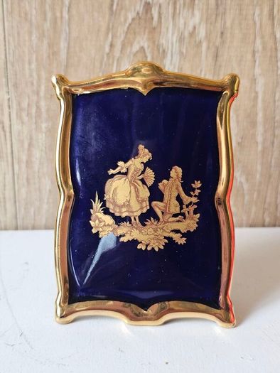 Vintage Limoges Cobalt Blue Decorative Ornaments