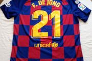 2019/20 FC Barcelona #21 Frenkie De Jong Nike Home Jersey Size XL Adults