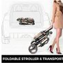 BRAND NEW Luxurious Baby Stroller 2 In 1 Portable Travel Baby Carriage Foldable Aluminum Frame High Landscape Car for Newborn Baby Image 2