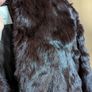 Real fur chocolate color coat Image 9