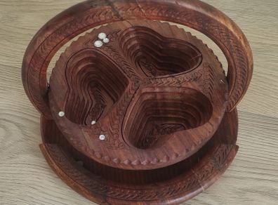 Handcrafted Wooden Foldable Fruit & Snack Basket