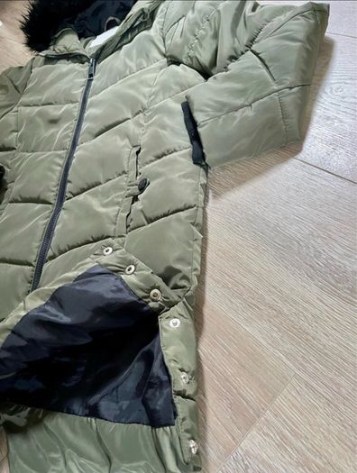 Primark long puffer coat 11/12y