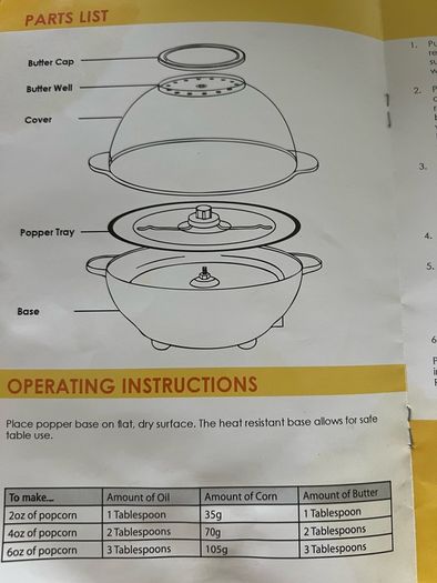 Halogen Popcorn maker