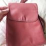 Genuine red leather bag Image 2
