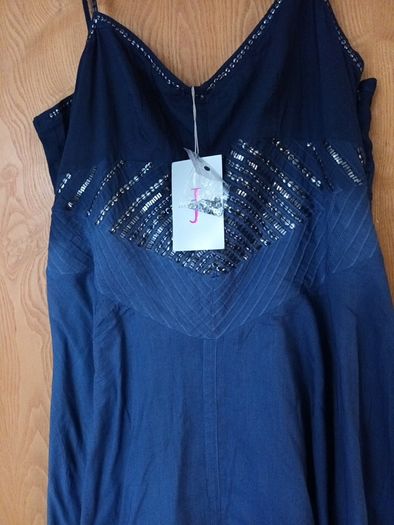 Jasper Conran Embellished Dip Dye Dress S. 18. B.N.W.T