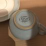 Denby cup and saucer Light Green blue colour Image 2