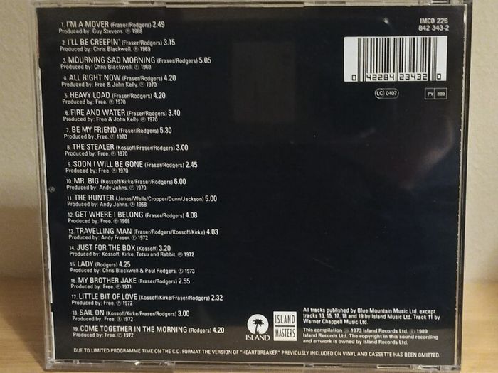 Free The Free Story CD Album