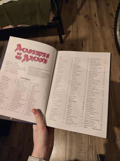 Academies of the Arcane TTRPG Book