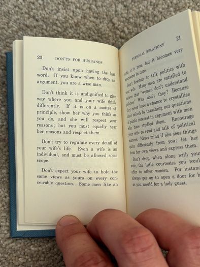 Pocket sized Guide Don'ts for Husbands Book