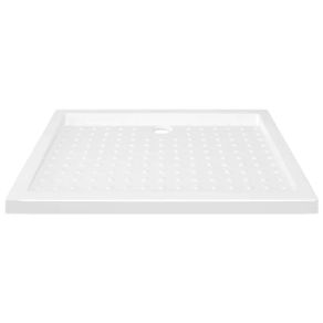 Shower Base Tray with Dots White 90x70x4 cm ABS