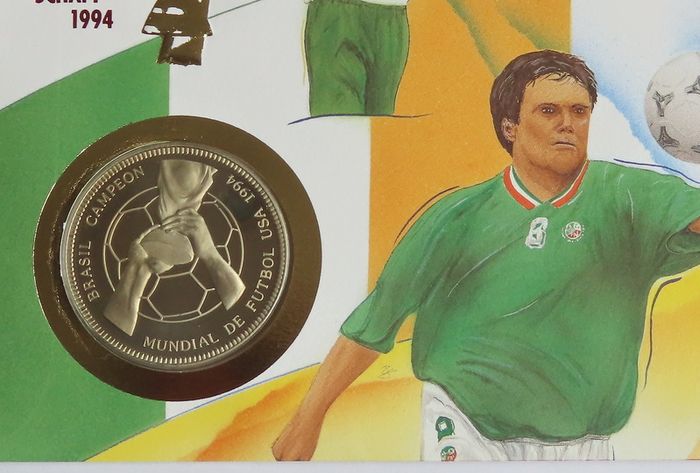 Irish USA WORLD CUP 1994 Coin medal Cover Vintage Ireland