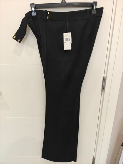 Michael Kors Woven Bootcut Pants - BLACK