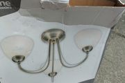 Light fitting 3 Antique Brass Woodies Home