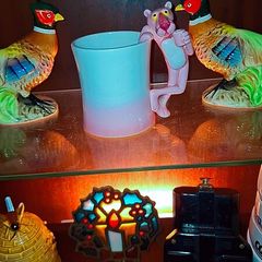 Vintage Pink panther ornamental mug
