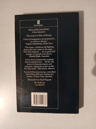 Close Quarters by William Golding
