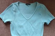 Light blue cropped Top, size S