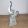 Porcelanas M.Requena Valencia Spain grey Elephant figurine Image 2