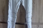 Zip white trousers Size fits 10-12,12