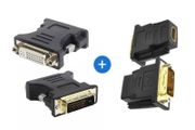 DVI-I (24+5) Male &amp; DVI-D (24+1) Male to HDMI (Female) Adapters (Brand New/Warranty)