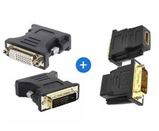 DVI-I (24+5) Male & DVI-D (24+1) Male to HDMI (Female) Adapters (Brand New/Warranty)