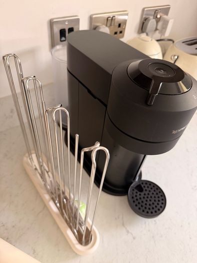 Nespresso Coffee Machine + Capsules Display