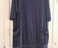 SHEEGO Navy Cotton  Dress