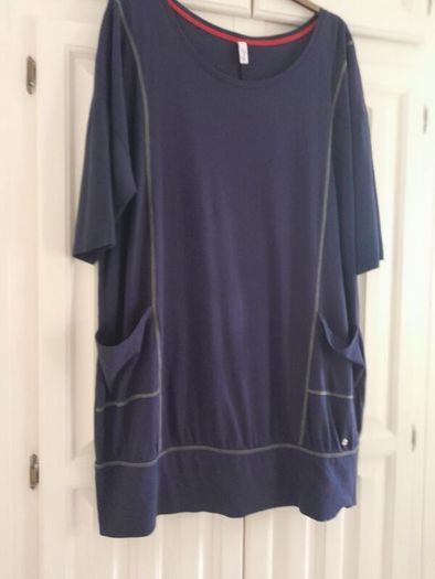 SHEEGO Navy Cotton  Dress